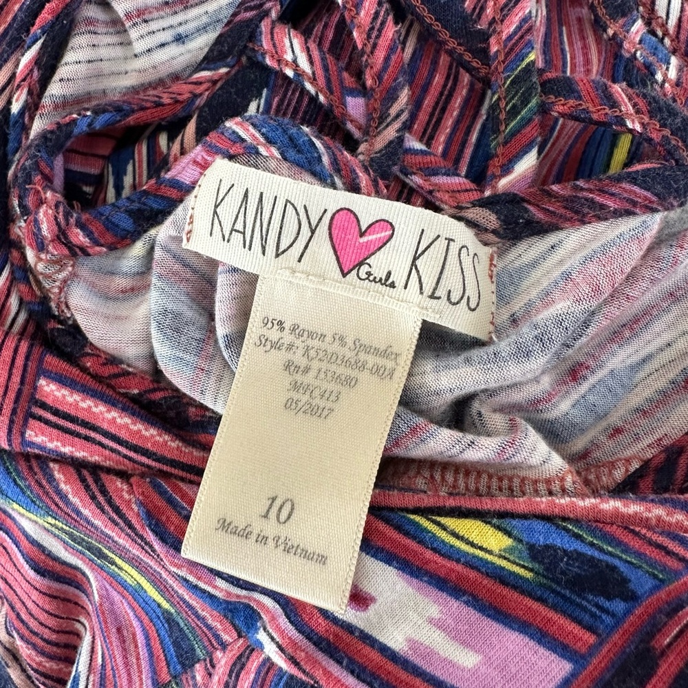 Kandy Kiss Sun Dress Girls Sz 10 Beach Resort - Picture 3 of 6